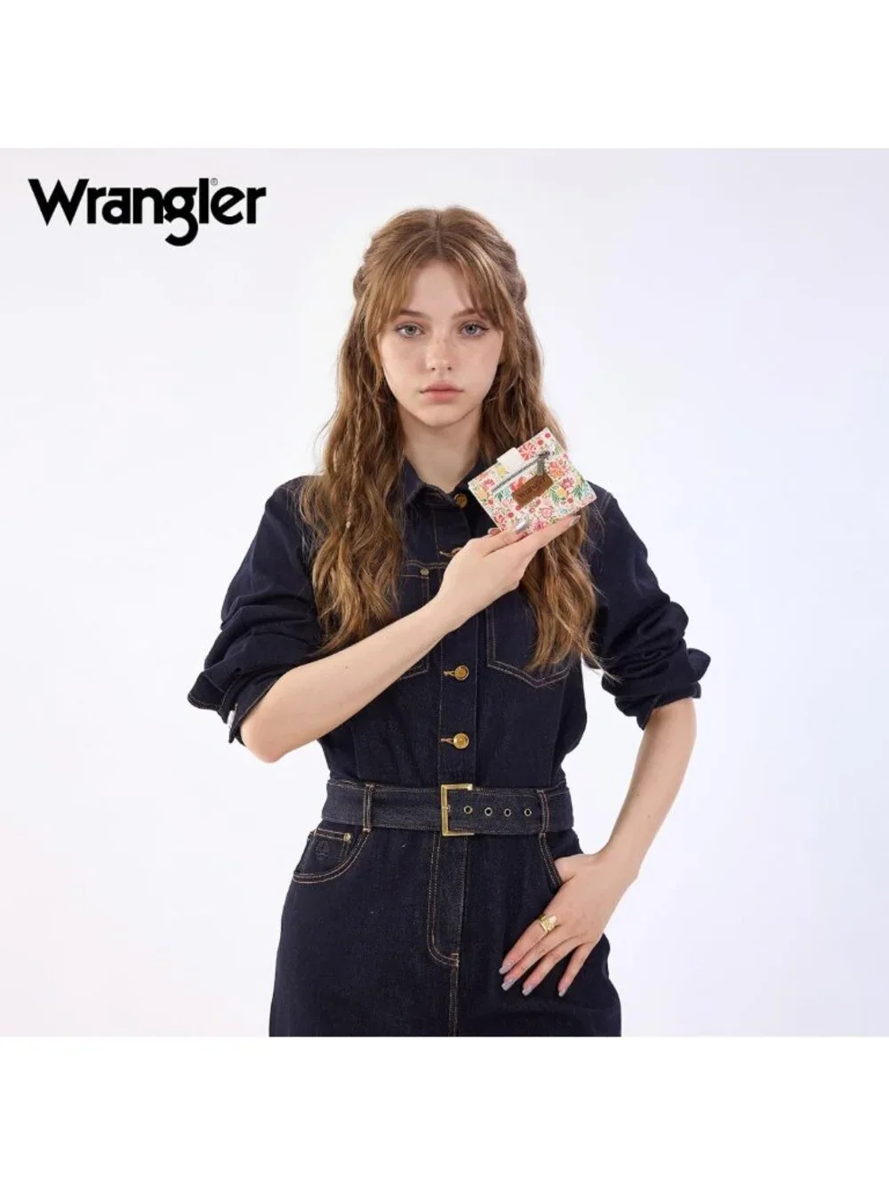 Floral Bifold Wallet for Women | RFID-Blocking, Zipper Coin Pocket, Small Size